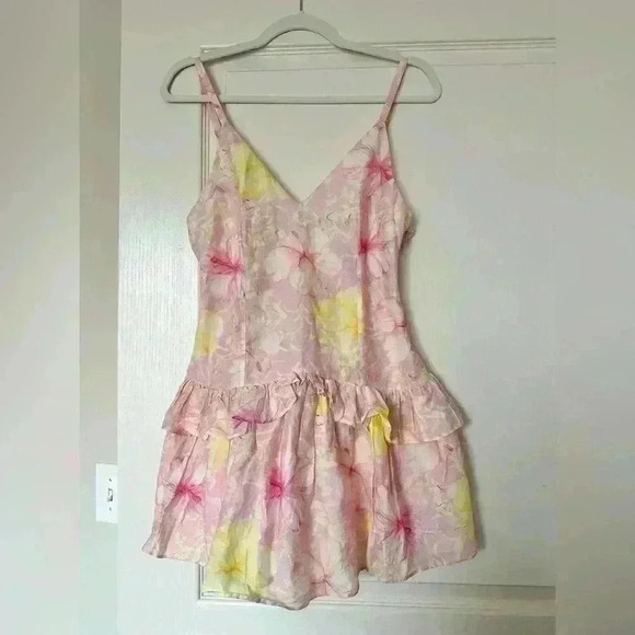 NWT LoveShackFancy Fabienne Mini Dress in Light Berry Tea Sz 4 - Picture 7 of 7